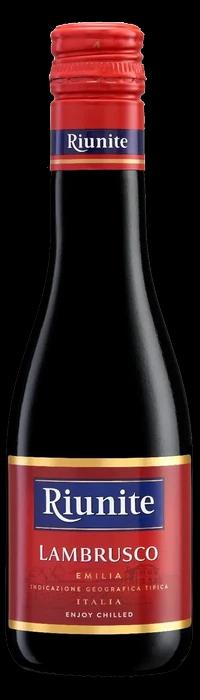 优尼特蓝布鲁斯科甜红葡萄酒 瓶身产品图（8% vol · 187ML）