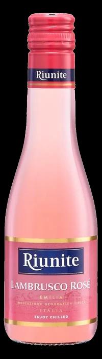 优尼特蓝布鲁斯科甜桃红葡萄酒 瓶身产品图（8% vol · 187ML）
