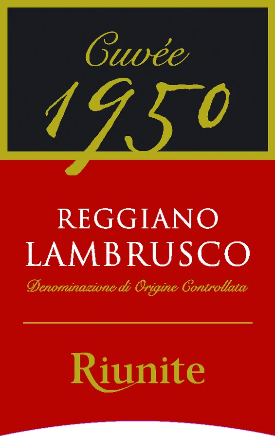 Lambrusco Reggiano Doc secco "1950" 酒款酒标(Luca Maroni 官方酒款成绩页)