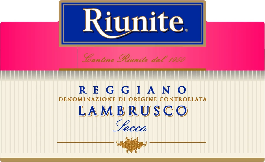 Lambrusco Reggiano Doc rosato 酒款酒标(Luca Maroni 官方酒款成绩页)
