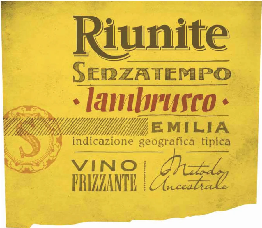 Lambrusco Emilia Igt "Senzatempo" 酒款酒标(Luca Maroni 官方酒款成绩页)